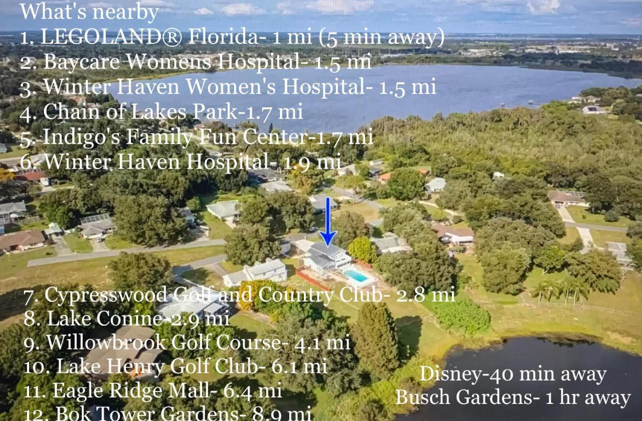 Stylish Lake Home With Huge Pool, Arcade With Ps5,And Theater Just 5 Min From Legoland Winter Haven Exterior foto
